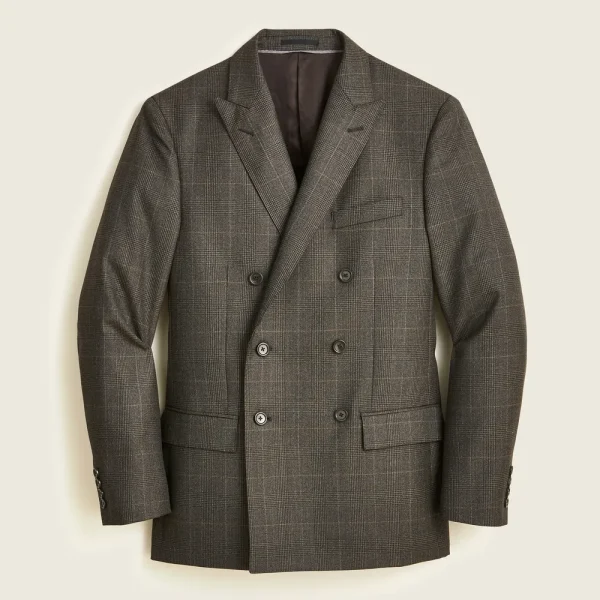 Ludlow Slim-fit double-breasted suit jacket in Italian wool