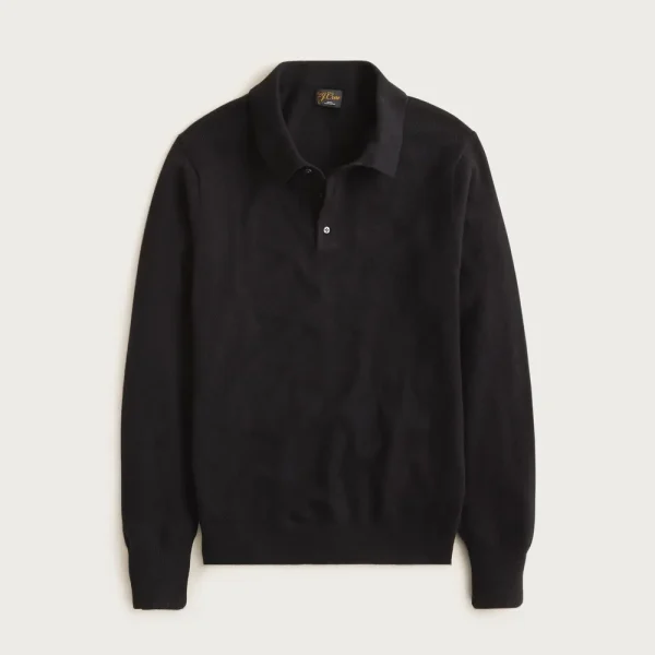 Cashmere collared sweater-polo