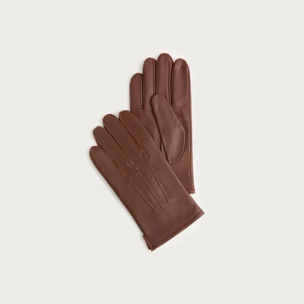 Cashmere-lined leather gloves