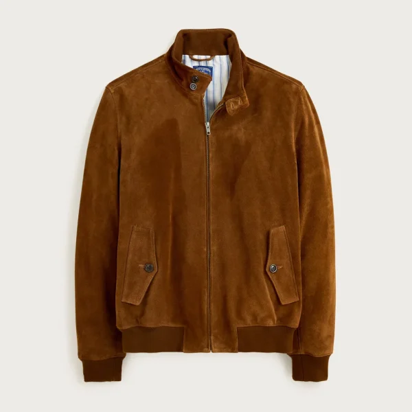 Harrington jacket in Italian suede