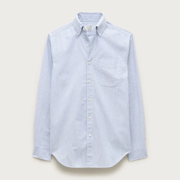 Broken-in organic cotton oxford shirt