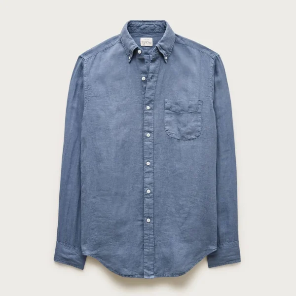 Baird McNutt Irish linen point-collar shirt