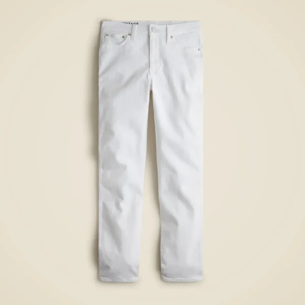 9″ vintage slim-straight jean in white