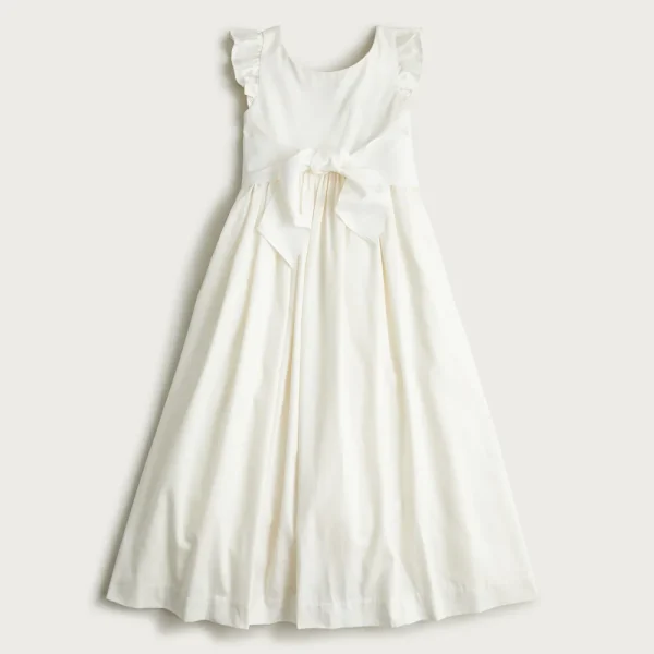 Girls’ flutter-sleeve dress
