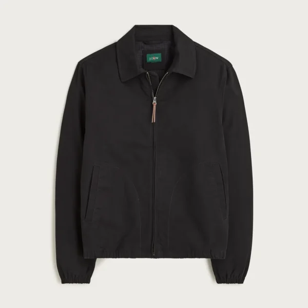 Harrington jacket in cotton twill