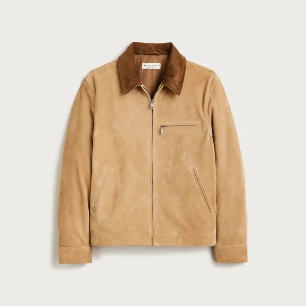 Limited-edition Wallace & Barnes work jacket in Italian suede