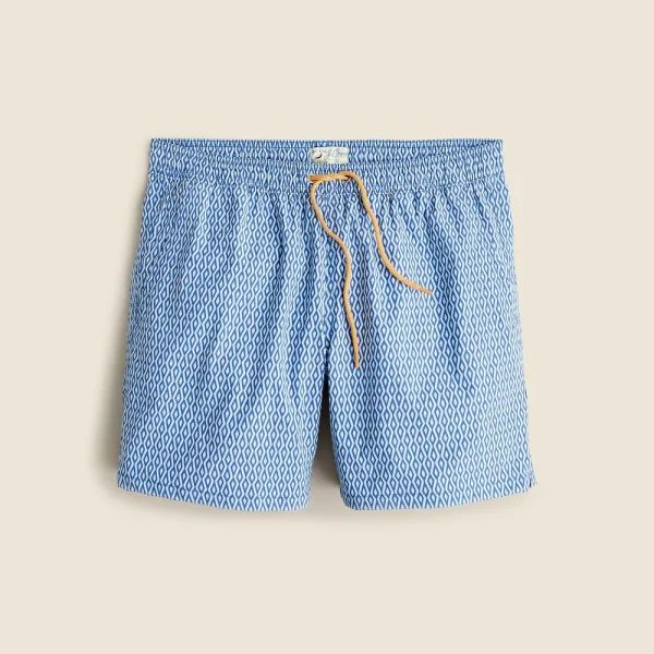 6″ stretch swim trunk in print with ECONYL® nylon