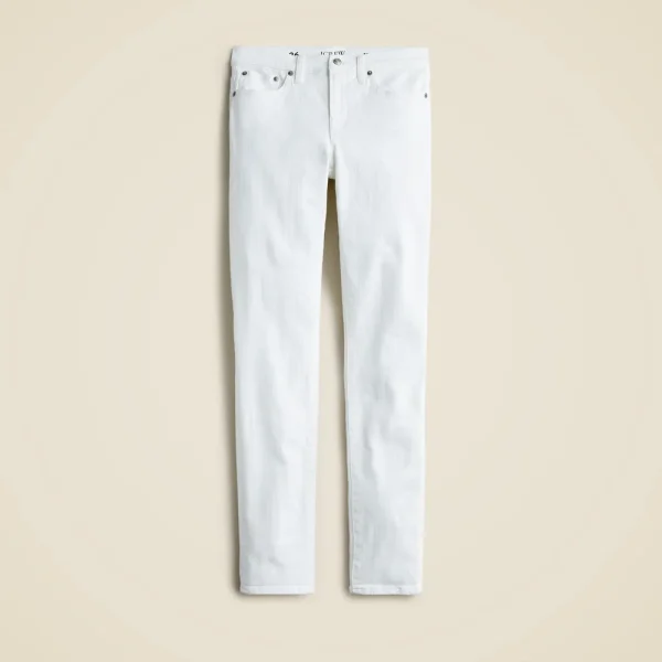 8″ toothpick jean in white wash