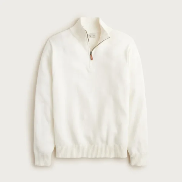Heritage cotton quarter-zip sweater