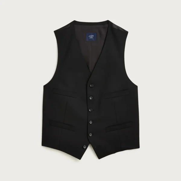Ludlow Slim-fit tuxedo vest in Italian wool