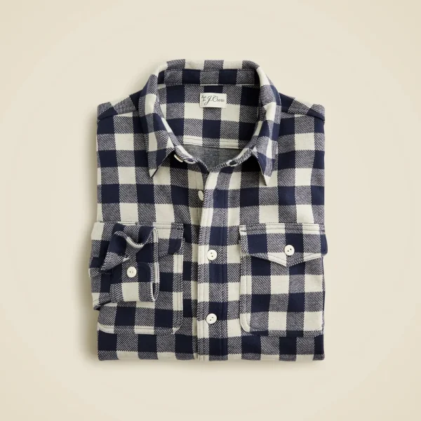 Seaboard soft-knit shirt in plaid