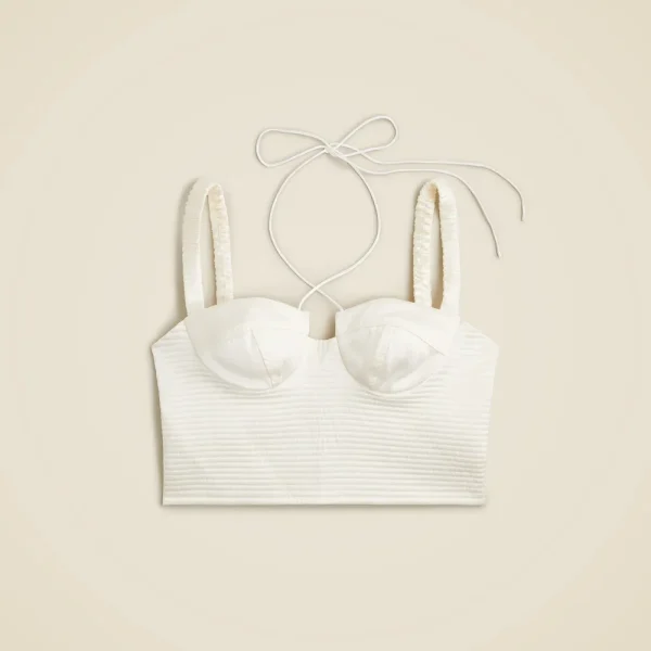 Limited-edition Anna October© X J.Crew cropped bustier top
