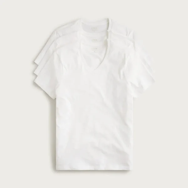 V-neck undershirts three-pack