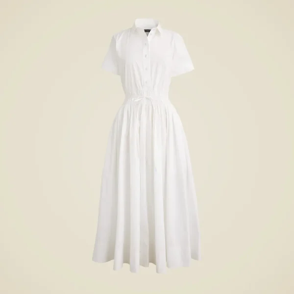 Elena shirt-dress in cotton poplin