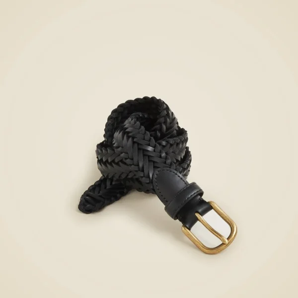 Kids’ braided leather belt