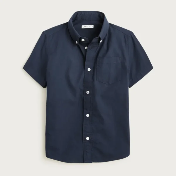 Kids’ short-sleeve stretch poplin button-down