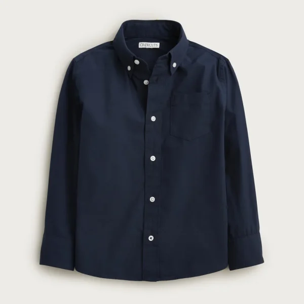 Kids’ stretch poplin button-down