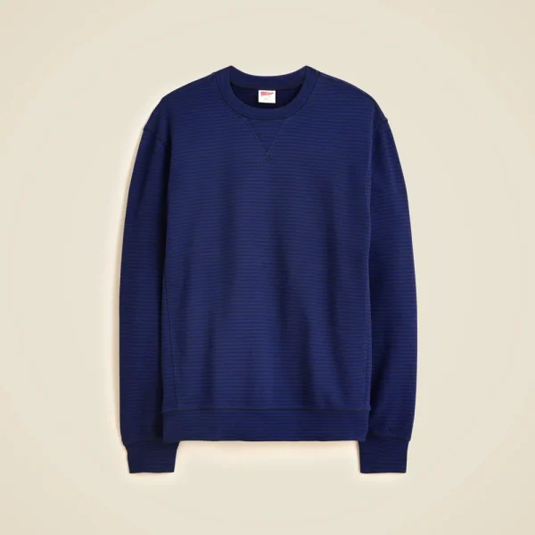 Lightweight french terry sweatshirt in stripe