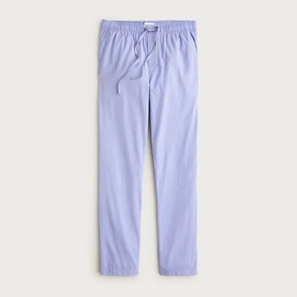 Pajama pant in cotton herringbone