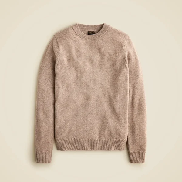 Midweight cashmere crewneck sweater in stripe