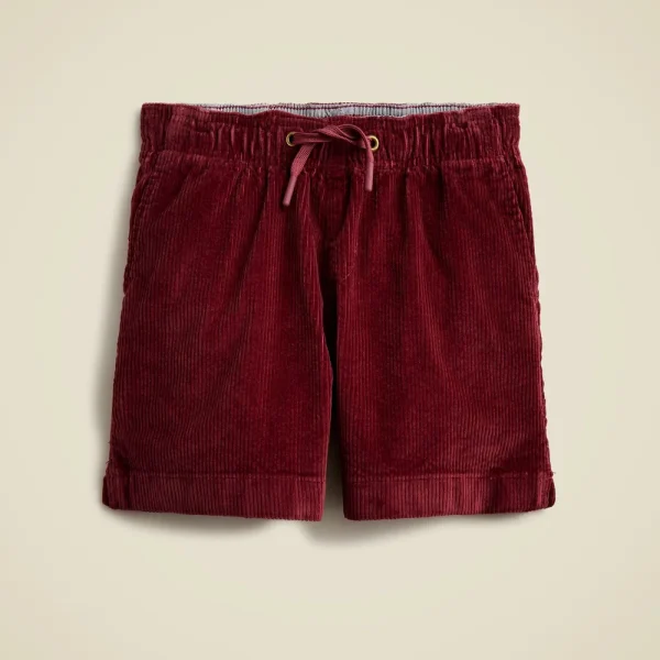 Kids’ pull-on short in wide-wale corduroy