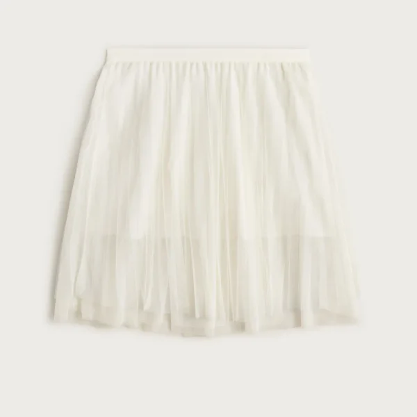 Girls’ pleated midi skirt in tulle
