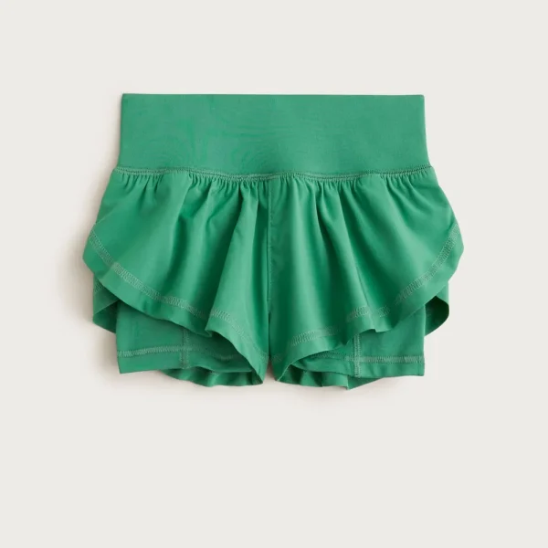Girls’ flutter short in performance jersey