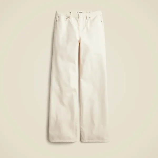 Lower-rise wide-leg jean
