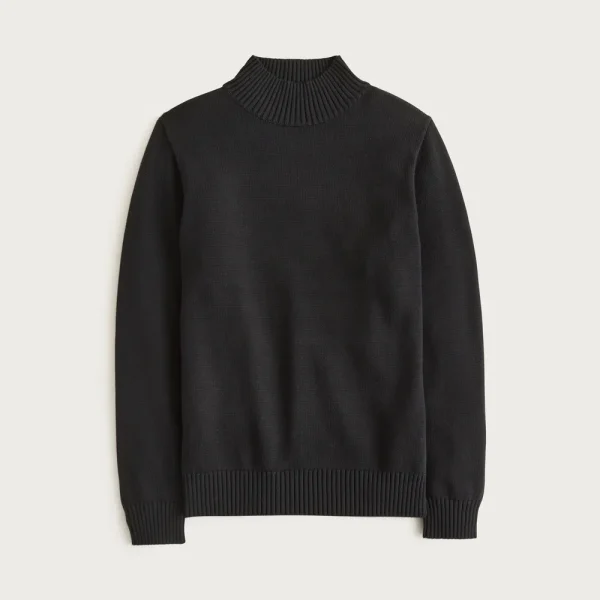 Heritage cotton mockneck sweater