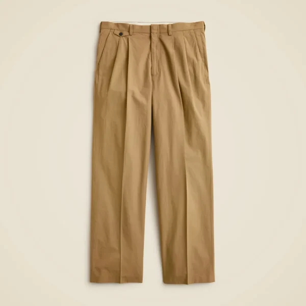 Relaxed-fit suit pant in cotton poplin