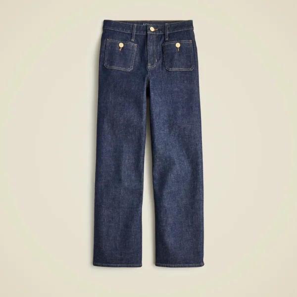 Slim-wide jean with sailor pockets