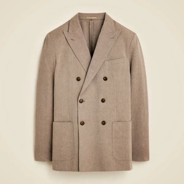 Ludlow Slim-fit suit pant in Irish cotton-linen blend