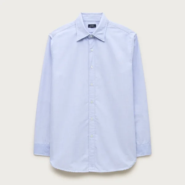 Slim Portuguese cotton oxford dress shirt