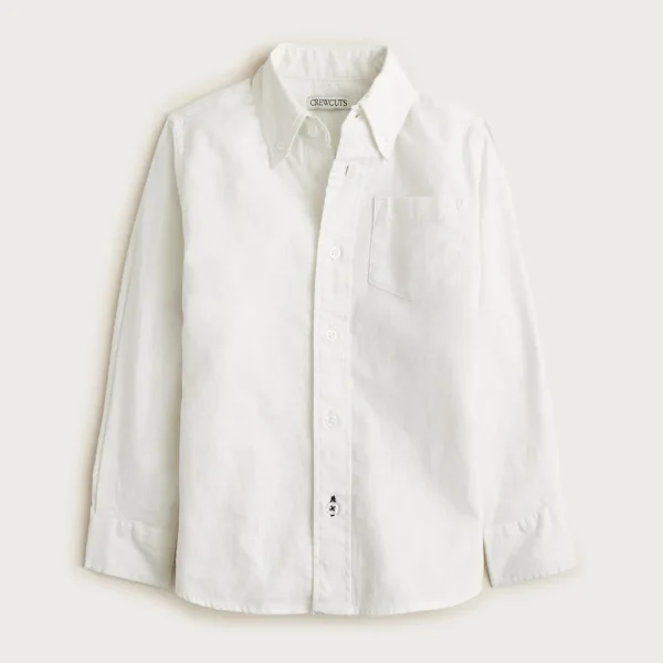 Kids’ button-down linen-blend shirt