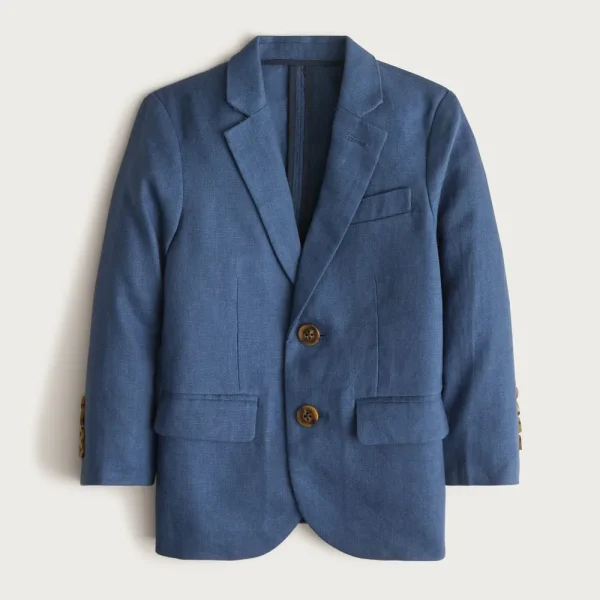 Boys’ Ludlow unstructured suit jacket in linen blend