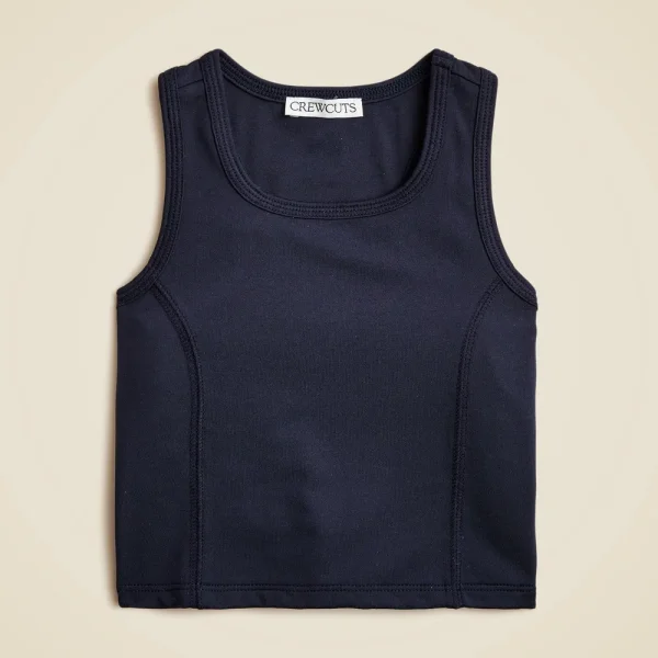 Girls’ seamed tank top in performance jersey