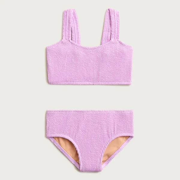 Girls’ smocked two-piece swimsuit