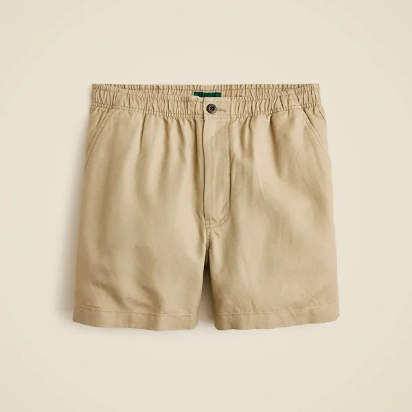 5.5” Pier linen short in batik print