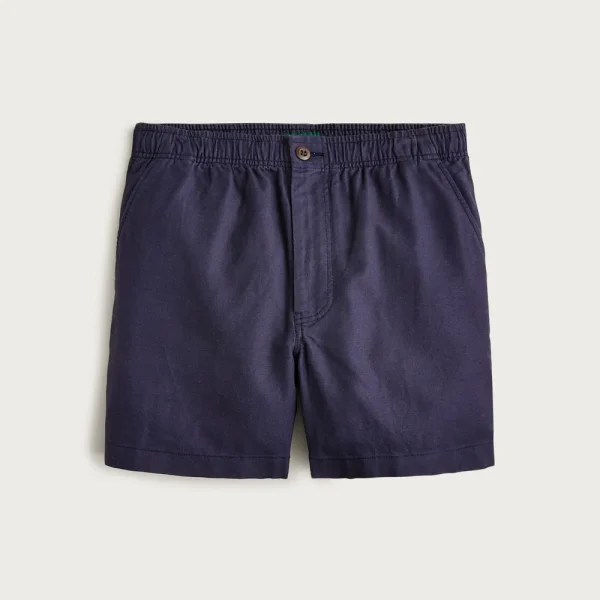 5.5” Pier short in cotton-linen blend