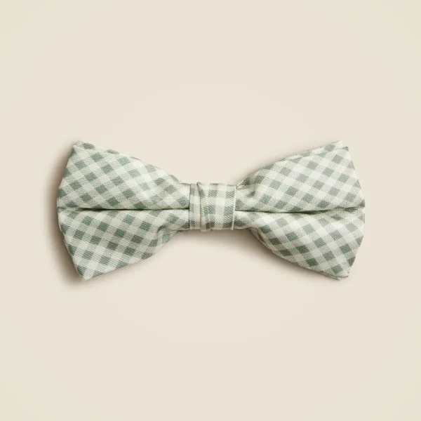 Kids’ silk bow tie in gingham