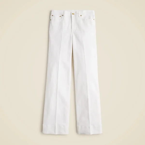 High-rise denim trouser jean