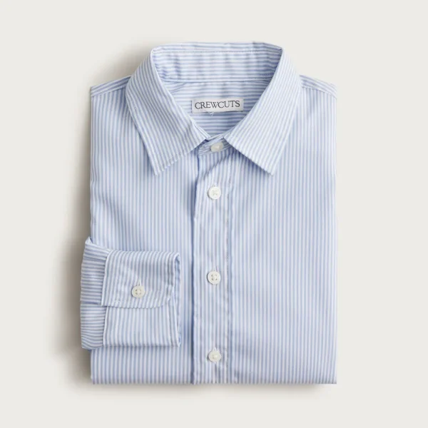 Boys’ Ludlow Premium fine cotton dress shirt in stripe