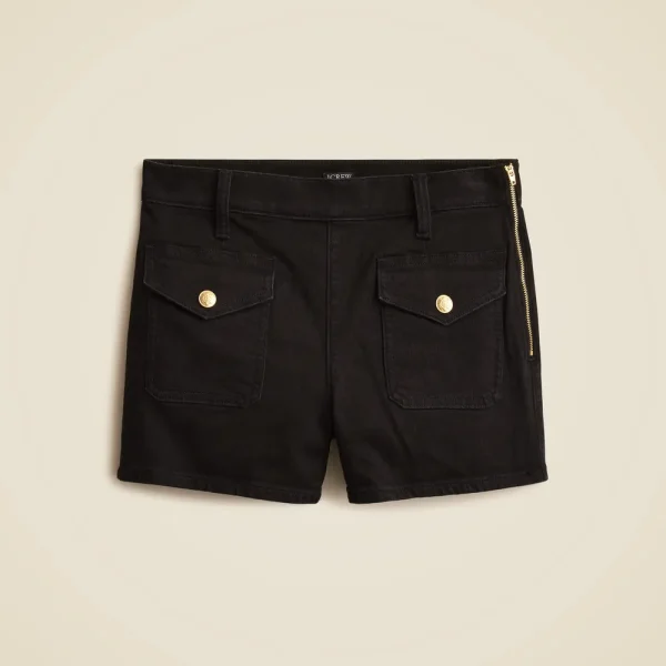 Denim short with sailor pockets