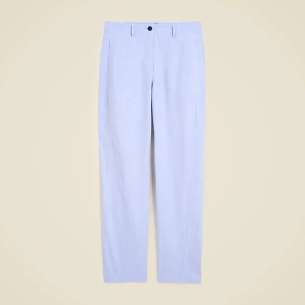 Relaxed barrel-leg pant in linen blend