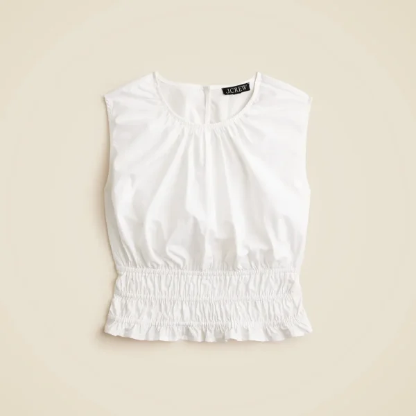 Hyacinth top in cotton poplin