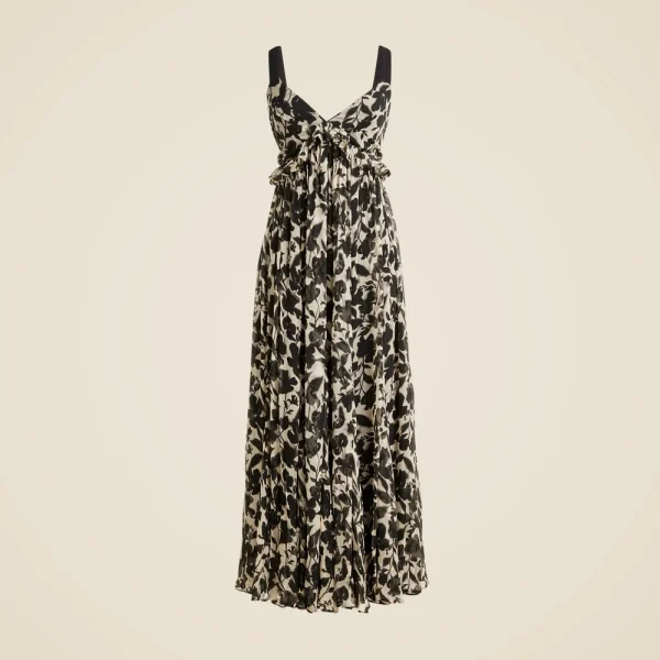 Collection ruffle-trim dress in chiffon