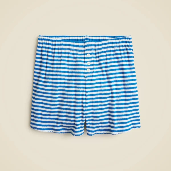 Pointelle short in stripe