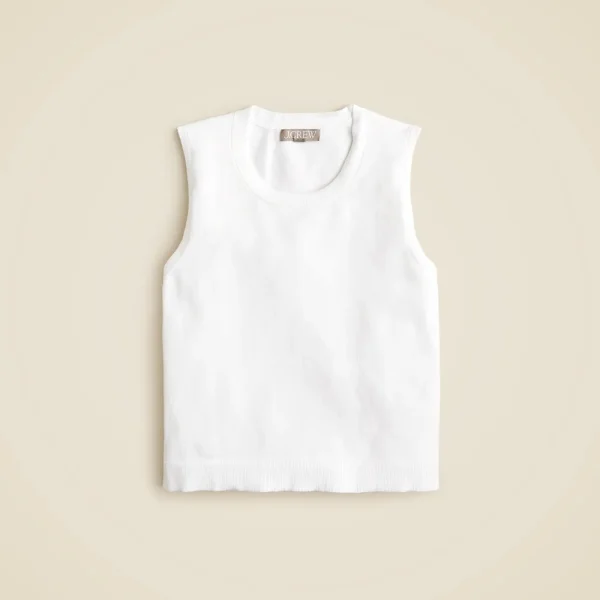 Sweater shell in premium ultra-fine cotton blend
