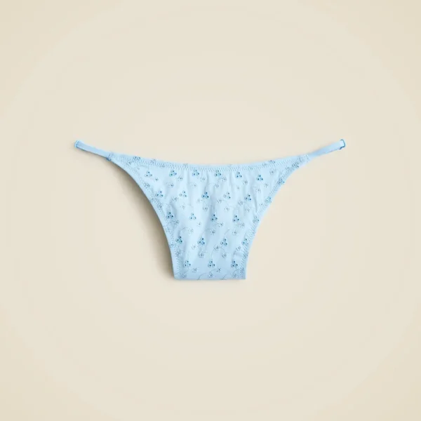 Eyelet ’90s no-tie string bikini bottom