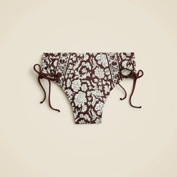 SZ Blockprints™ X J.Crew Hallie ruched bikini bottom with side ties